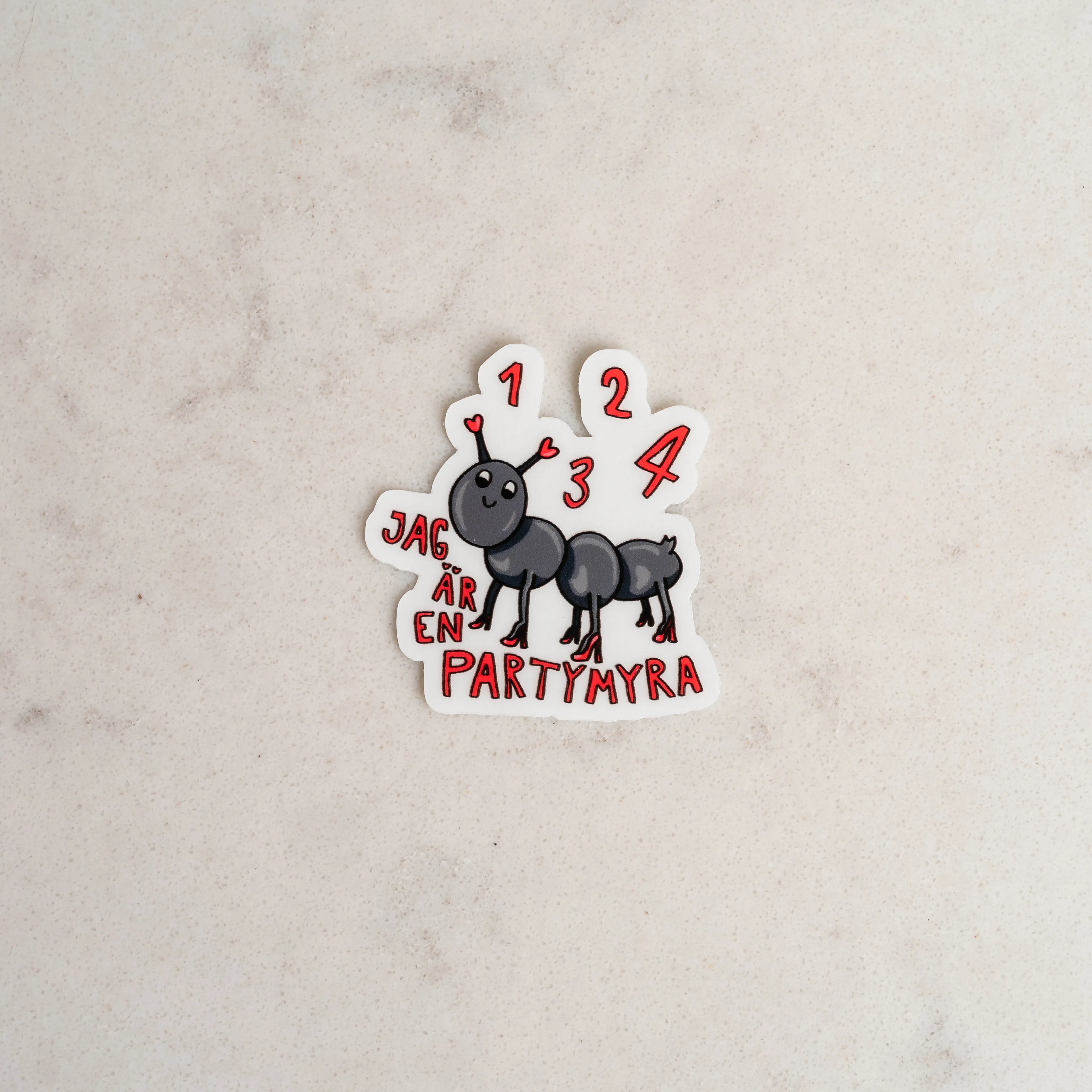 Partymyra | Klistermärke