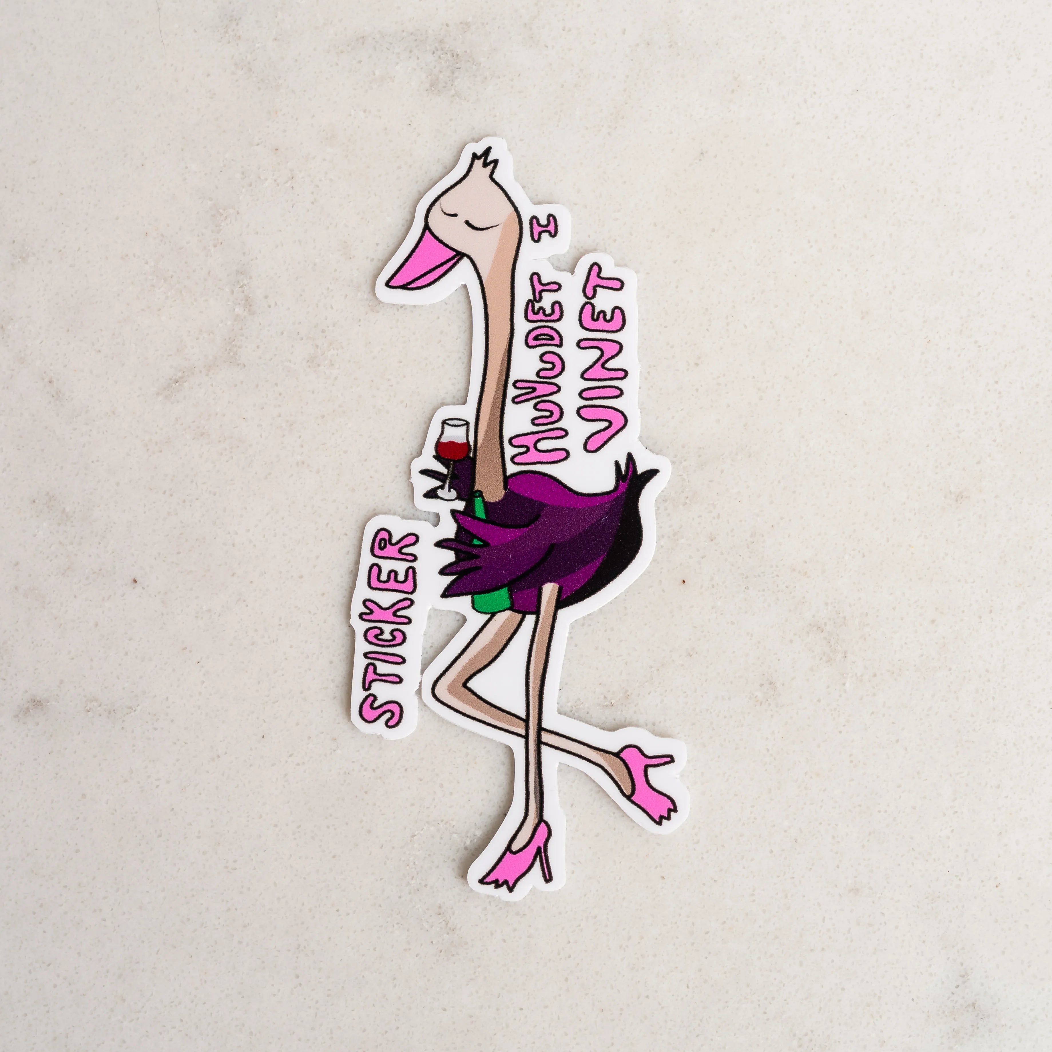 Sticker Huvudet i Vinet | Klistermärke