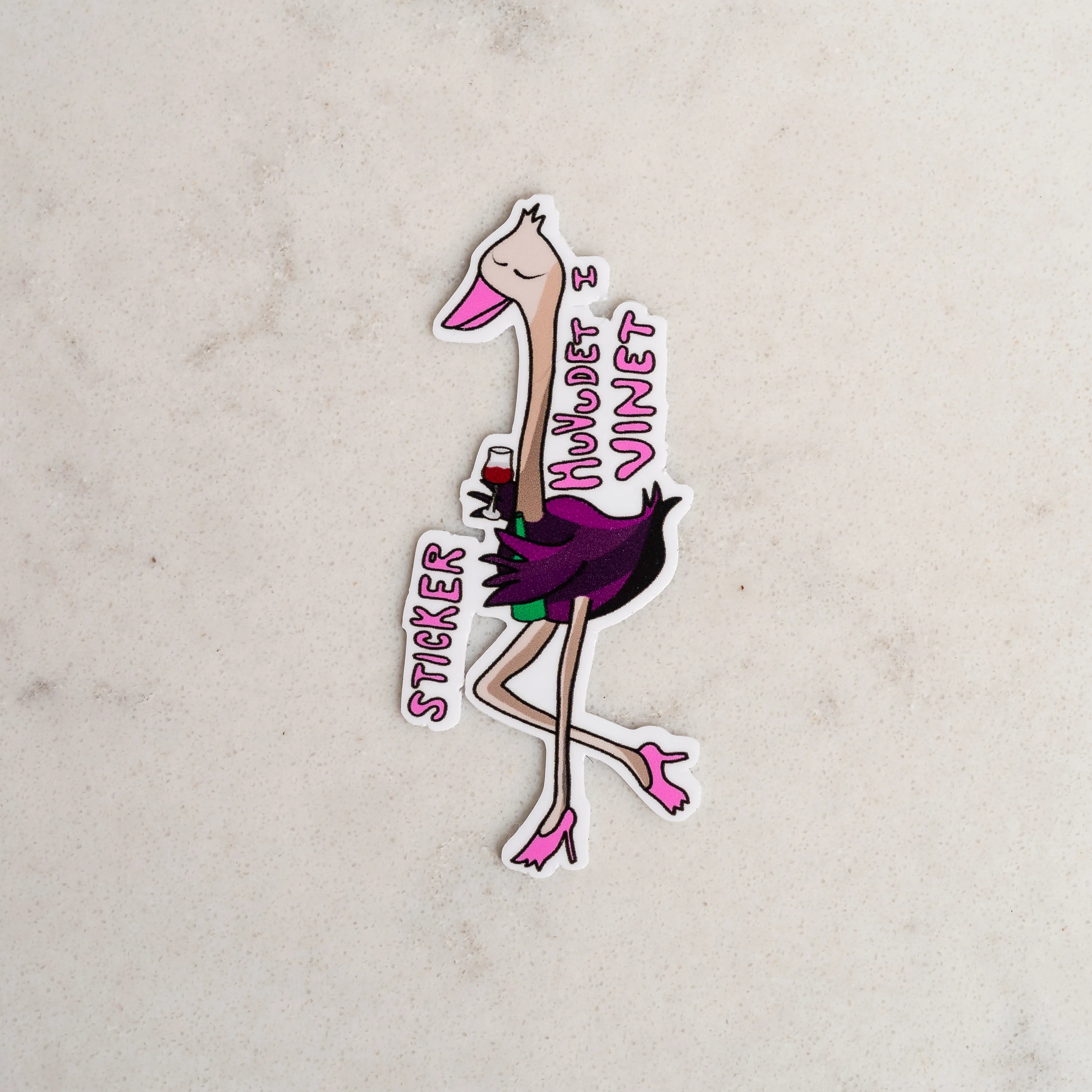 Sticker Huvudet i Vinet | Klistermärke (Mindre storlek)