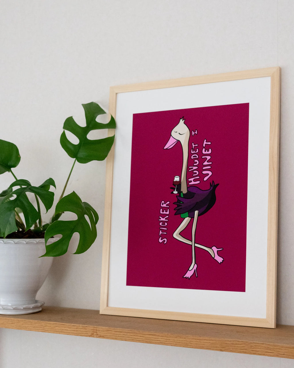 Sticker Huvudet i Vinet | Poster